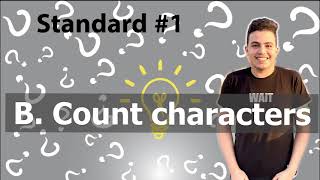 B. Count characters