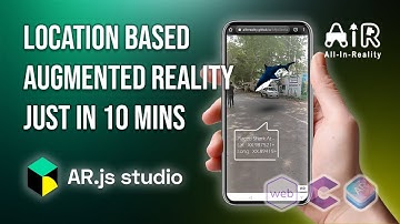 Location Based Augmented Reality Using ARjs | WebAR | ARjs Studio in 10 Minutes