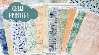 Printing Collage Papers with the Gelli Plate