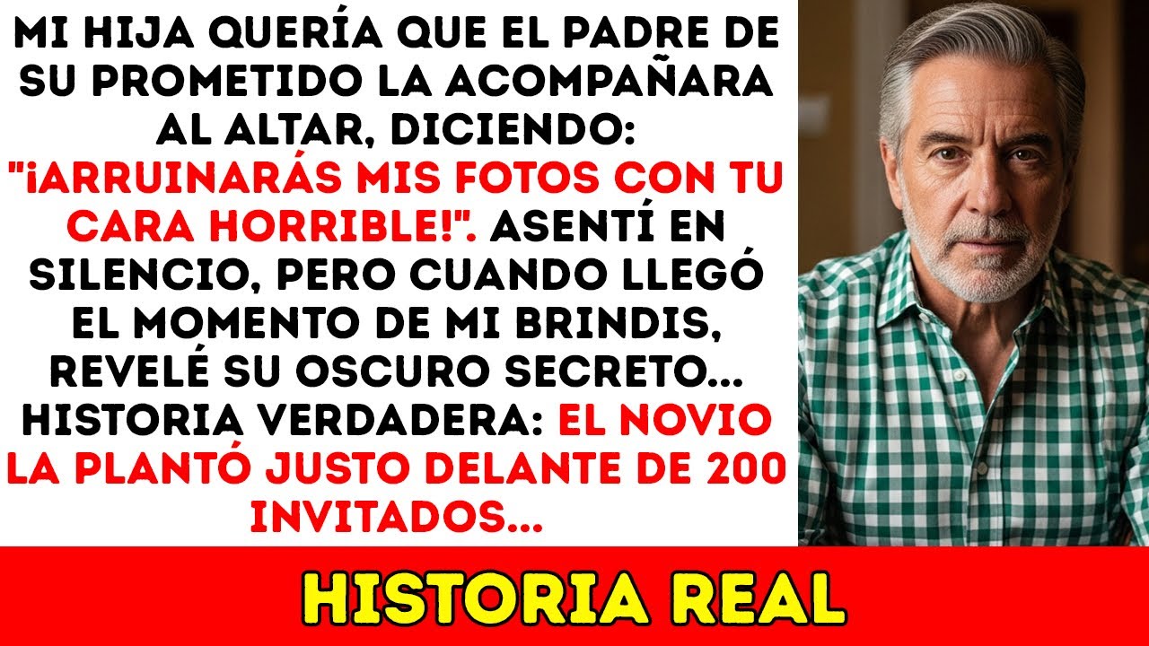 Mi hija se negó a que la llevara al altar en su boda, así que revelé su secreto...