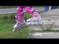 Lifia Niala belajar bermain sepatu roda - lets play inline Skating Rollerblade
