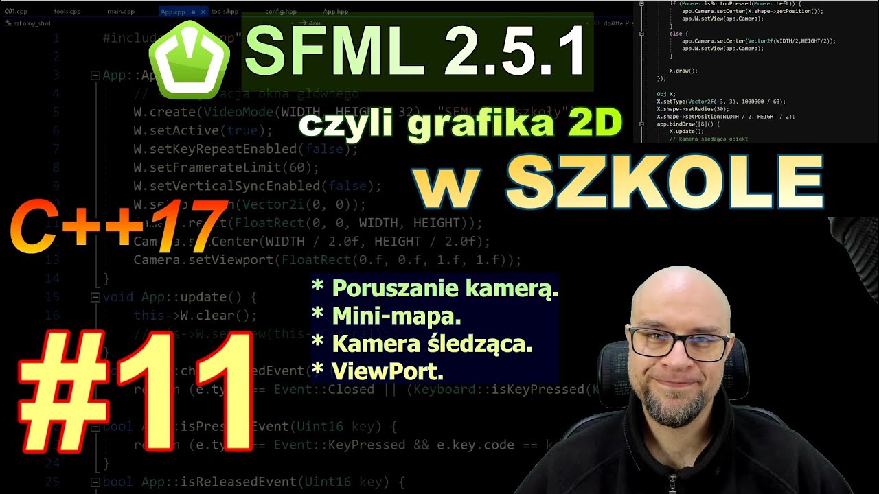 SFML czyli grafika 2D w szkole#11. Kamera 2D.