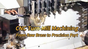 CNC Turn Mill Machining. #cnc #cncmachining #cncmilling #cncturning #manufacturingprocess #cncparts