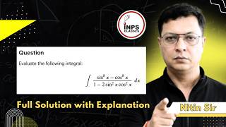 Evaluate the following integral:Integral of [ (sin^8(x) - cos^8(x)) / (1 - 2*sin^2(x)*cos^2(x)) ] dx