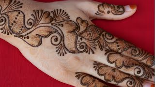 New easy shaded mehndi designs & attractive look & beautiful simple mehndi designs for back hand
