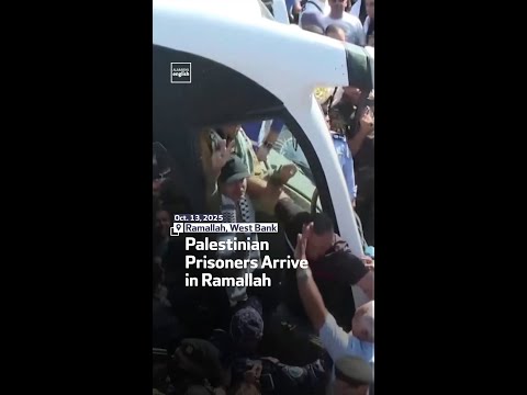 Palestinian Prisoners Arrive in Ramallah