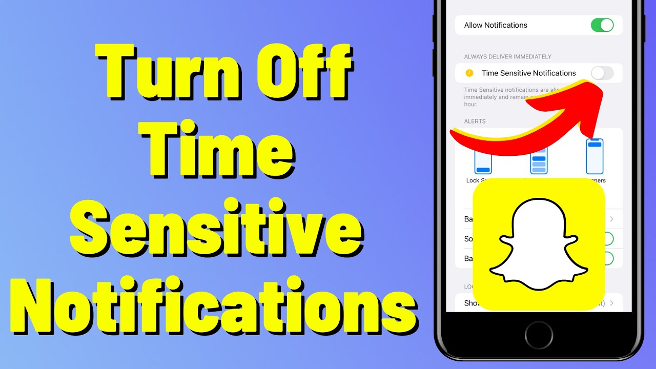 How To Turn Off Time Sensitive Notifications On Snapchat - YouTube