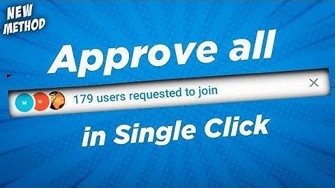 Telegram Channel Group request approve all in One Click How to Add