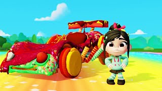 Мультик игра для детей Ванилопа гонки с Тачки Машинки Дисней Маквин, Мэтр Vanellope & Disney Cars