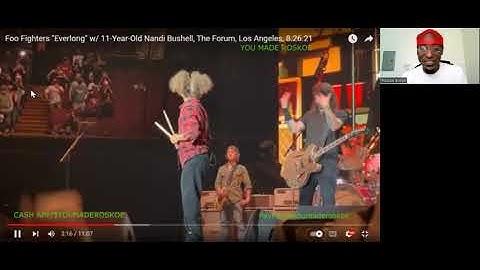 Foo Fighters "Everlong" w/ 11 year old Nandi Bushell, The Forum, Los Angeles, 8.26.21 #nandibushell