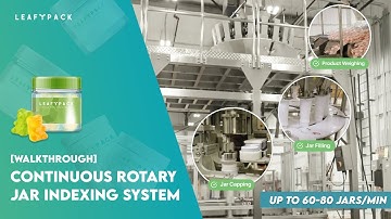 Continuous Rotary Jar Indexing System | High-Speed Gummy & Edible Filling & Packaging