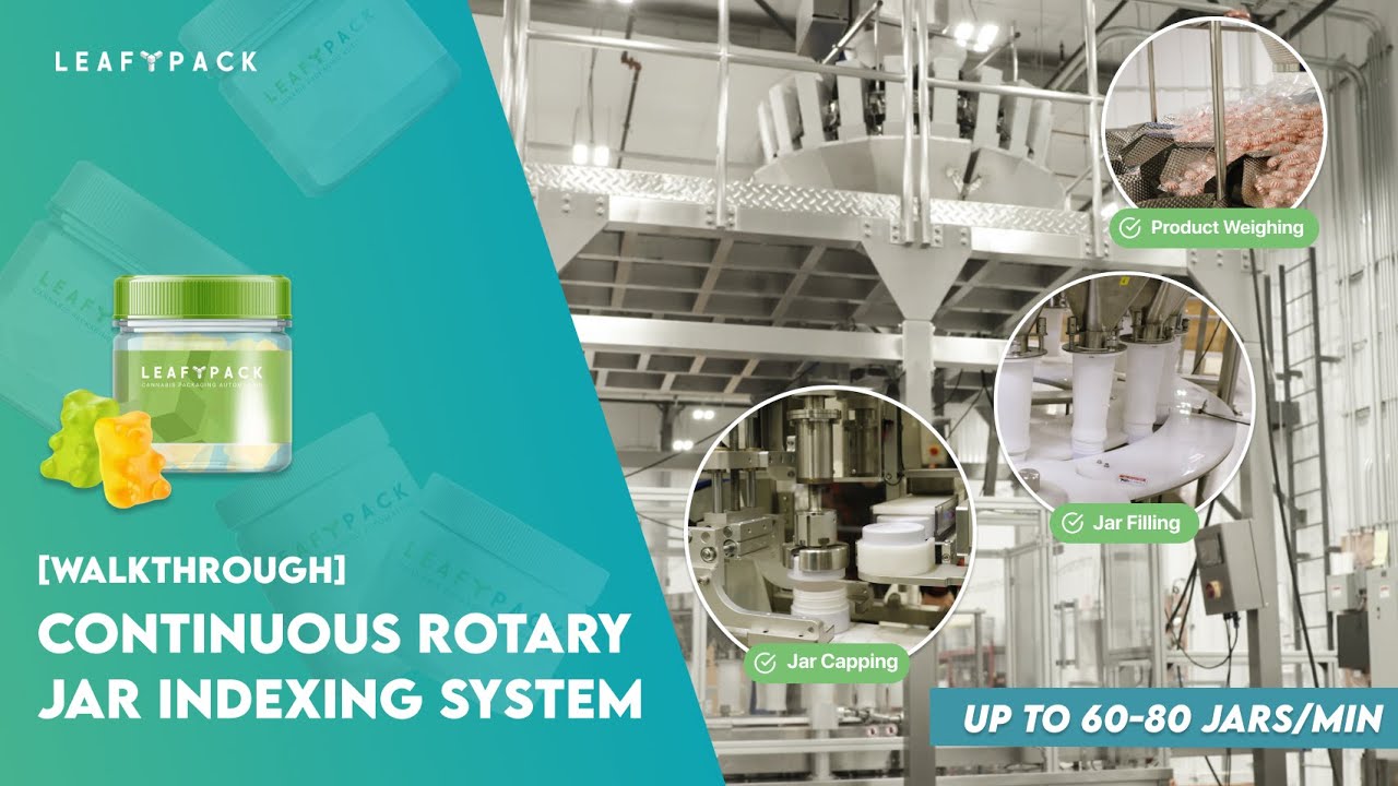 Continuous Rotary Jar Indexing System | High-Speed Gummy & Edible Filling & Packaging