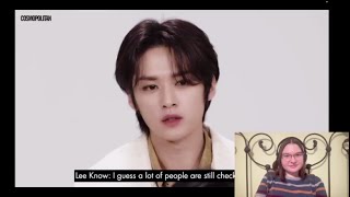 Stray Kids on The Breakdown | Cosmopolitan REACTION | SMILE FOR LEE KNOW