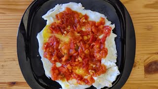 Tomato Egg Half Fry recipe