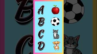A for Apple 🍎| Kids Alphabet Learning Video | ABC for Toddlers #abcd