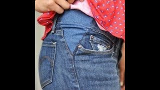 How to alter | Resize Waist In Jeans(DIY)