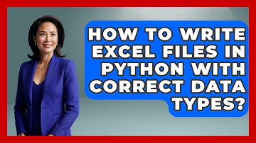 How To Write Excel Files In Python With Correct Data Types? - Python Code School