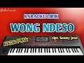 WONG NDESO - SONNY JOSZ cover Karaoke nada pria dangdut koplo