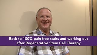 Charles: Pain-free stairs and working out after Stem Cell therapy