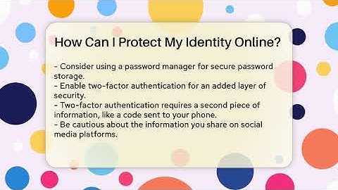 How Can I Protect My Identity Online? - Everyday-Networking
