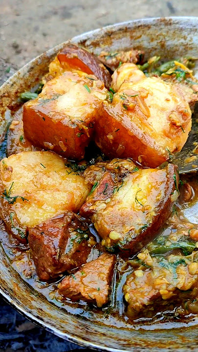 smoke pork curry 🔥 best way