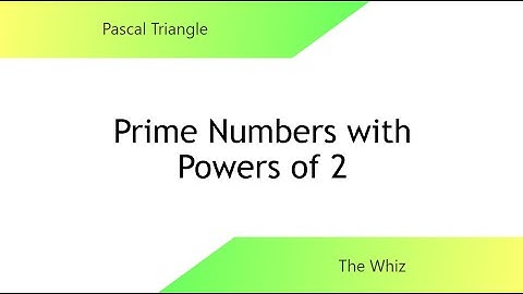 Pascal Triangle #15 - Prime Numbers