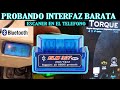 Probando la interfaz mas barata para tener escaner en el Telefono/Elm327 OBD2