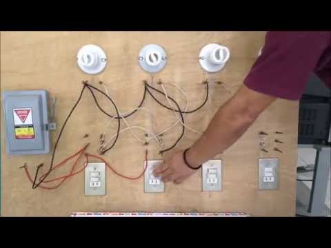 Como conectar lamparas en paralelo con apagadores de escalera