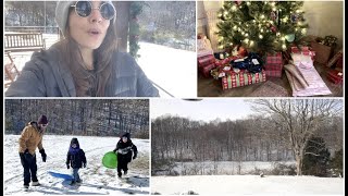 VLOGMAS - FIRST SNOW + CHRISTMAS EVE!!