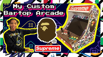 My Custom Supreme x Bape Bartop Arcade Machine That I Built!