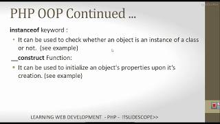 Use of Instanceof Keyword in Object Oriented Programming in PHP