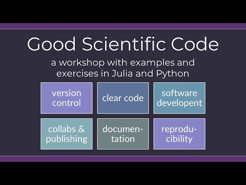 Good Scientific Code Workshop