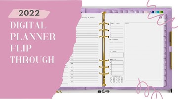 2022 Digital Planner Flip Through  - Goodnotes Planner