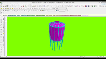 Design of Elevated CIRCULAR Water Tank in Staad Pro V8i