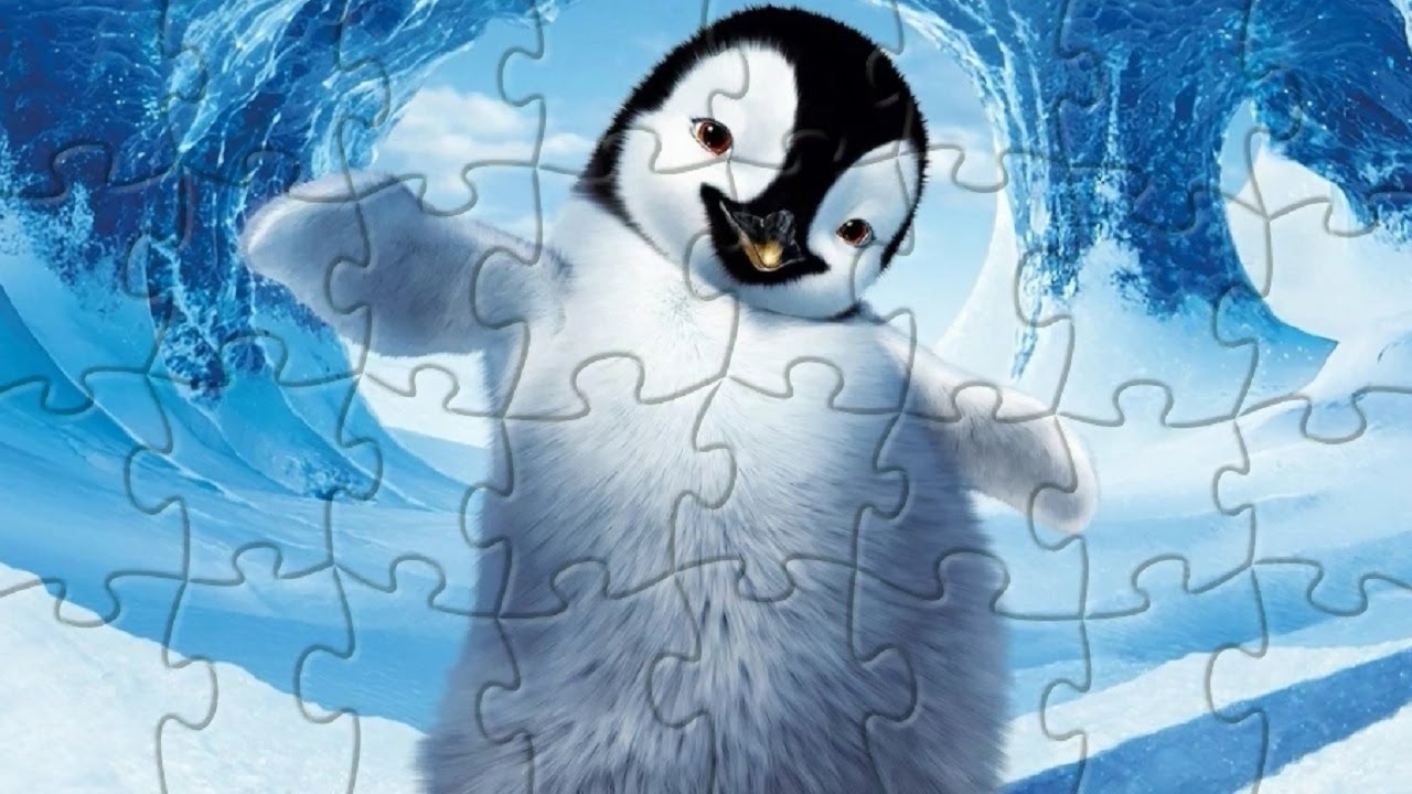 Пазлы Пингвин для детей/ Penguin puzzles for kids | Kapelka