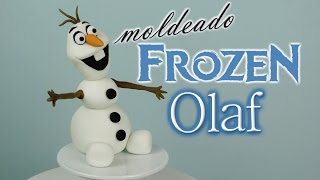 Olaf de Frozen en fondant para decorar tu tarta