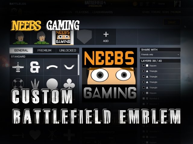 battlefield 4 battlelog - How do I customize my Soldier's Emblem