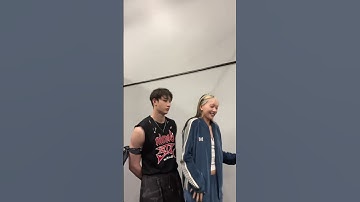 Bang Chan with Sister Hannah bahng