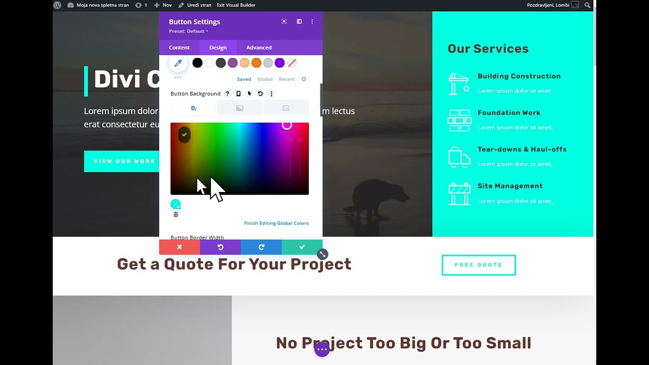 WP+DIVI ADVANCED: GLOBAL COLORS IN COLOR HARMONIES