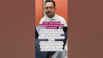 Terlilit Pinjol Diduga jadi Sebab Bedu Gugat Cerai Irma Kartika#shorts