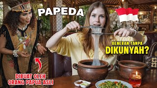 THIS UNIQUE FOOD IS ONLY AVAILABLE IN INDONESIA 😱 PAPEDA STRAIGHT FROM PAPUA!