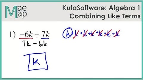 KutaSoftware: Algebra 1- Combining Like Terms