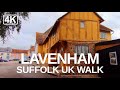 Lavenham Walk 2020 Suffolk's Famous Medieval Village, UK guided Tour (Turn On Captions) 2020