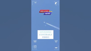 SUPER STUNNING CONTRAILS VIDEO: SKY’S ARTISTIC TOUCH ✨🎇✈️! #sky #planespotting #contrails