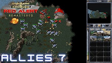 Command & Conquer Red Alert Remastered - Allied Mission 7 - SUNKEN TREASURE (Hard)