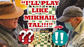 Filipino Mikhail Tal SCARES Trash Talker! The Great Carlini vs Papa Cesar