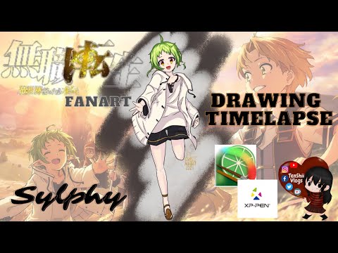 PaintTool SAI ] Mushoku Tensei - Sylphy Fanart Drawing Timelapse