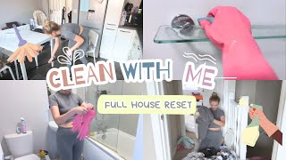 CLEAN WITH ME | FULL HOUSE RESET | REALISTIC HOUSE CLEAN