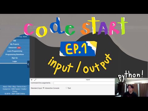 CodeStart EP.1 Input/Output in Python
