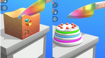 Asmr Slicing Gameplay All Levels New Update Level 13-14 | Android Gameplay A46XIA